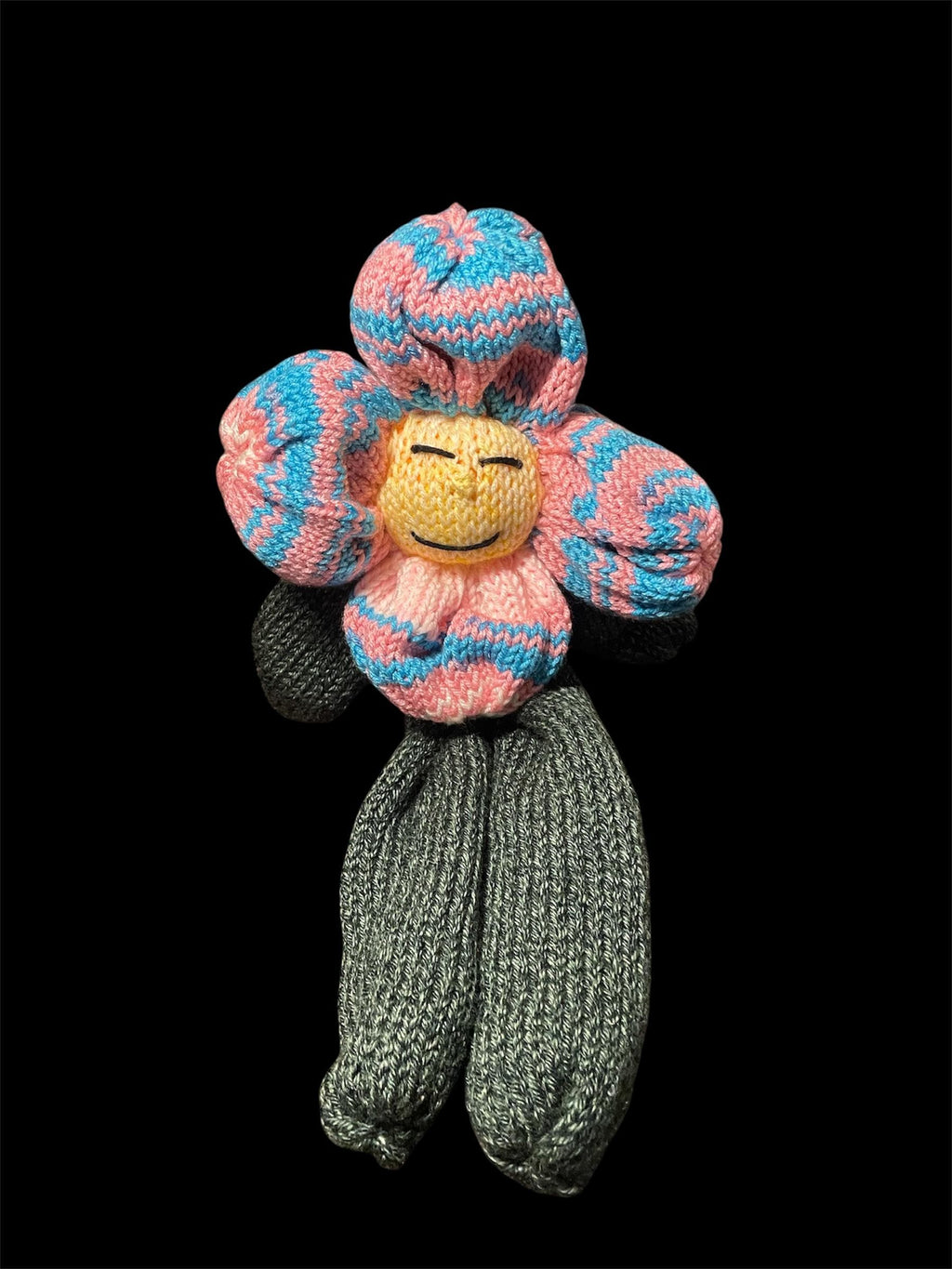 Handmade Knitted Lovey Doll: Soft Yarn Rag Doll