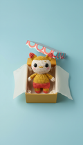 Handmade Crochet Doll in Gift Box
