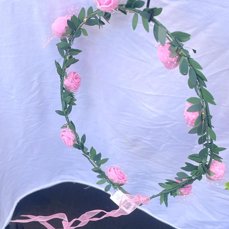Handmade Floral Crowns – With or Without Fairy Light
