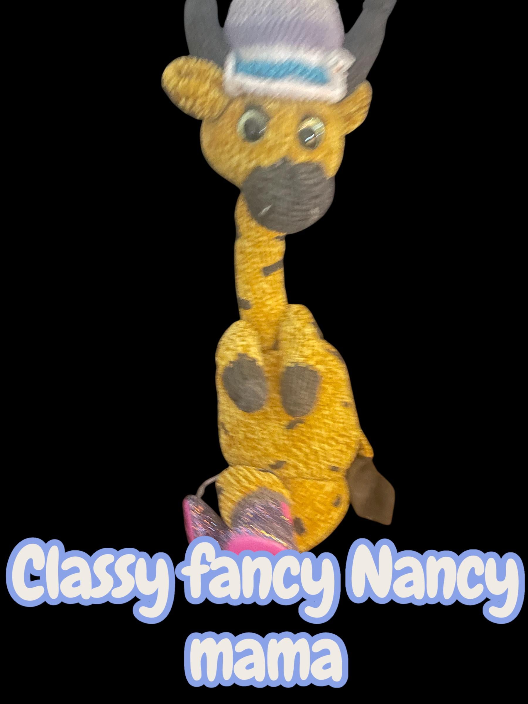 Handmade Velvet Giraffe Duo: Mama & Baby, Knitted Plush Toys