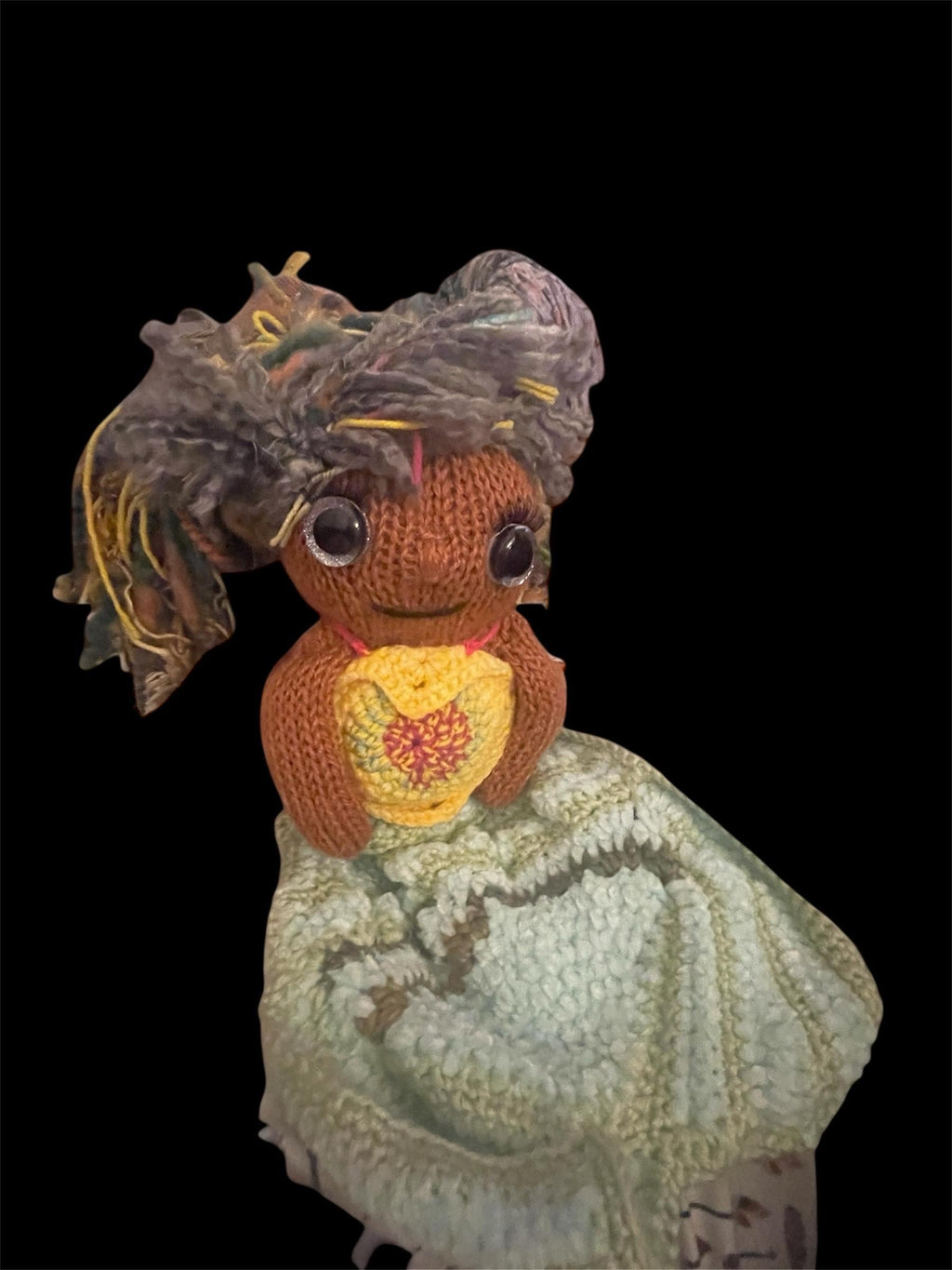 Mermaid Crochet Doll, Mythical Creature Toy