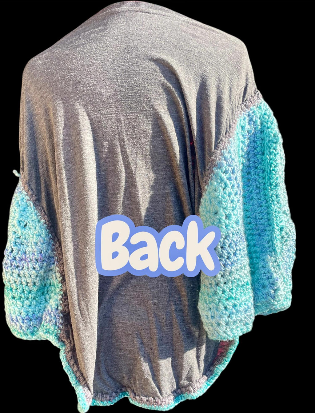 tie dye upcycled tshirt poncho