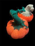 Handmade Knitted Pumpkin Decor: Fall Harvest Decorations