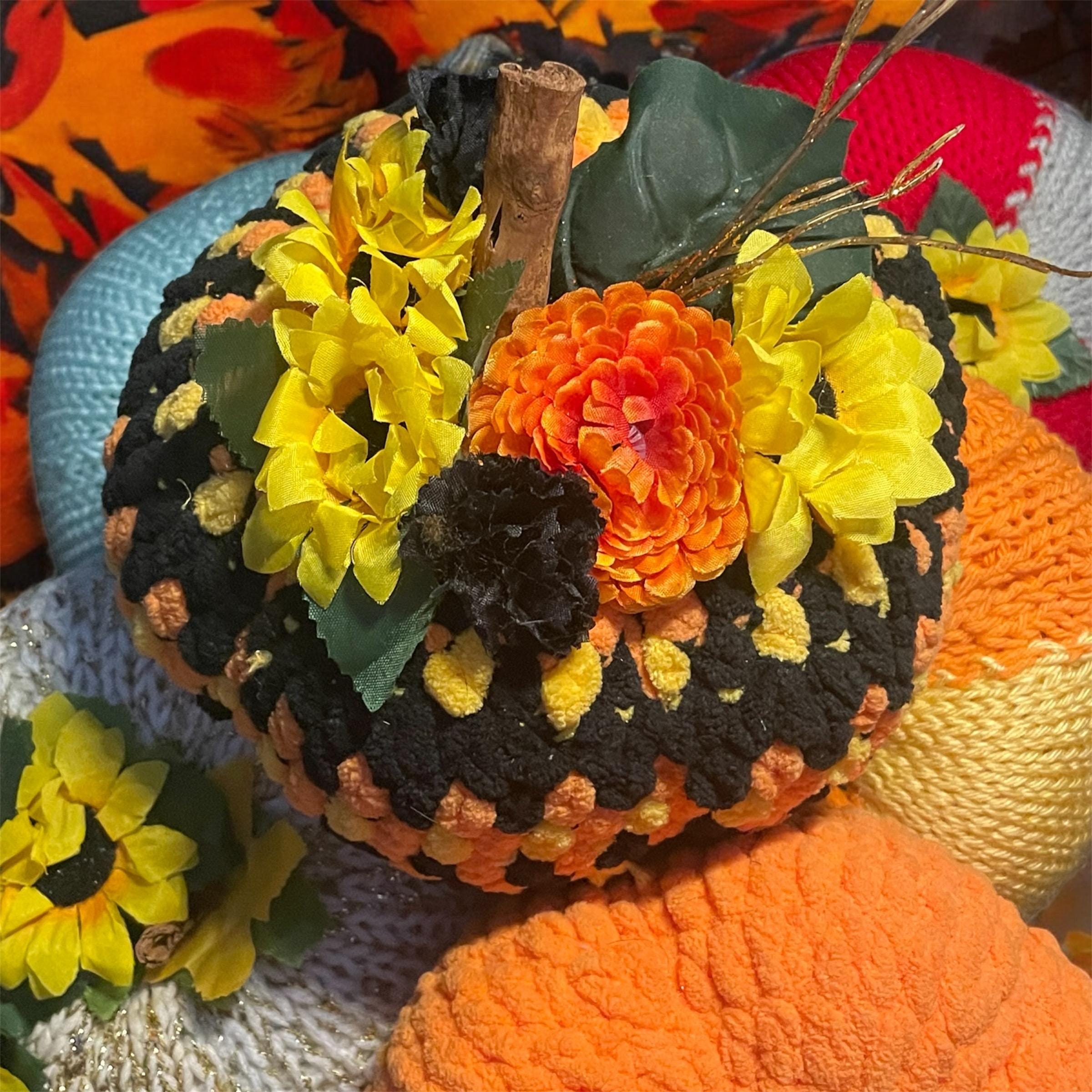 Handmade Knitted Pumpkin Decor: Fall Harvest Decorations