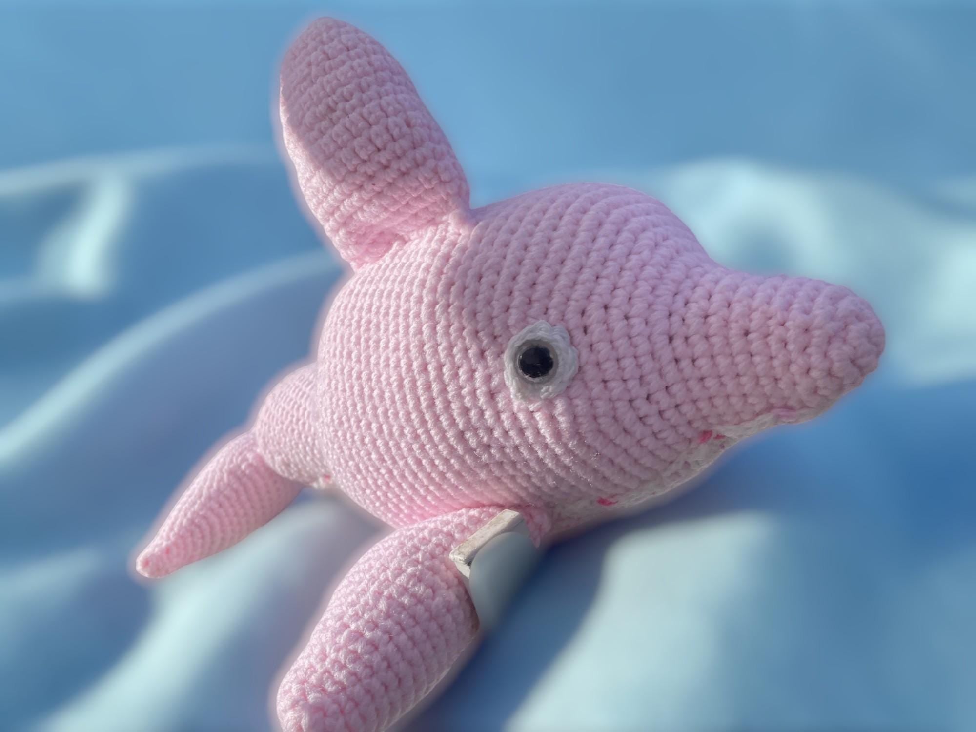 Handmade Crochet Dolphin Plush Toy